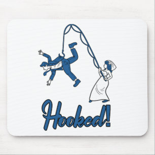 Angelnde Ehefrau Angel Bräutigam Lustige Chelor's Mousepad