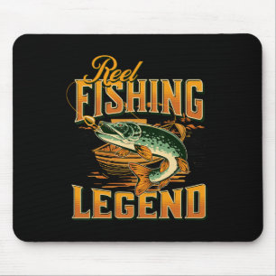 Angelnde Legende Vintage Angelhecht Mousepad