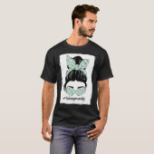 Angelnde-Mutter-Leben-Unordentliche-Frisur-Mutter T-Shirt (Vorne ganz)
