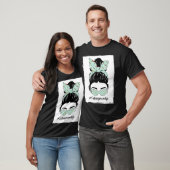 Angelnde-Mutter-Leben-Unordentliche-Frisur-Mutter T-Shirt (Unisex)