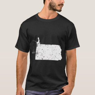 Angelnde Opa PA Angeln mit Papaw T-Shirt