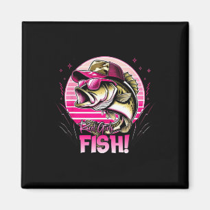 Angelnden Frauen Mädchen Reel Fischen Mädchen, die Magnet
