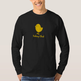 Angelnder Küken Grafik T-Shirt