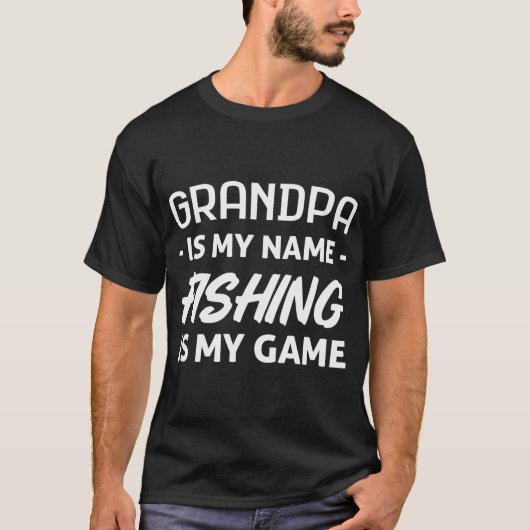 Angelnder Opa T-Shirt (Vorderseite)