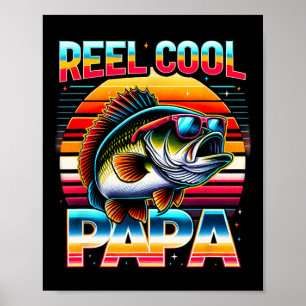 Angelnder Papa Reel Cool Papa Fischer Vatertag Poster