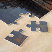 Angelnetze für antike Boote am Dock Puzzle (Seite)