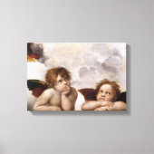 Angelo by Raphael from Sistine Madonna Leinwanddruck (Vorderseite)