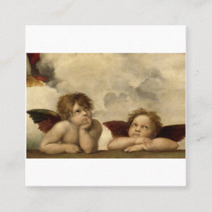 Angelo Cherubs Raphael Santi Siena Quadratische Visitenkarte