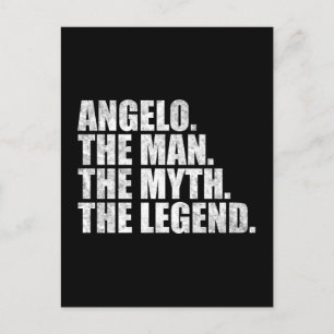 Angelo Name, Angelo Der Mann Der Mythos Die Legend Postkarte