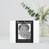 Angelou Quote Gruß Postkarte (Stehend Vorderseite)