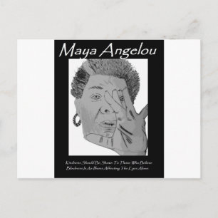 Angelou Quote Gruß Postkarte