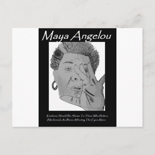 Angelou Quote Gruß Postkarte (Vorderseite)