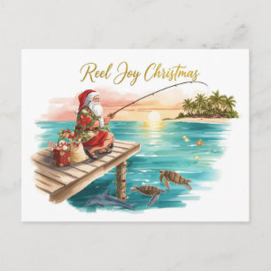 Angelputzer-Weihnachten mit Santa Feiertagspostkarte