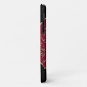 AngelRhyse Crimsong Elegant Damask Monogram Case-Mate iPhone Hülle (Hinten/Links)