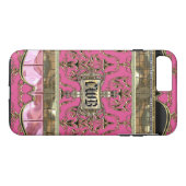 AngelRhyse II Lark Elegant Damask Monogram Case-Mate iPhone Hülle (Rückseite (Horizontal))