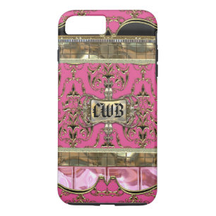 AngelRhyse II Lark Elegantes Damask Monogramm Case-Mate iPhone Hülle