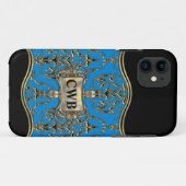 AngelRhyse Rue Monogram Elegance Case-Mate iPhone Hülle (Rückseite (Horizontal))