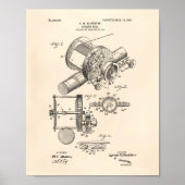Angelrolle 1907 Patent Art Old Peper Poster (Vorne)