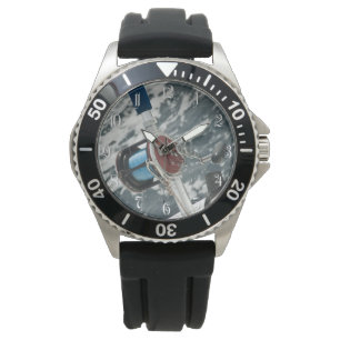 Angelrolle Armbanduhr