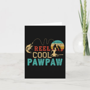 Angelrolle Coole Pawpaw Vatertagsgeschenk Fischer Karte