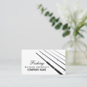 Angelroten, Fischer, Fischfang Visitenkarte (Stehend Vorderseite)