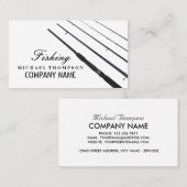 Angelroten, Fischer, Fischfang Visitenkarte (Vorne/Hinten)