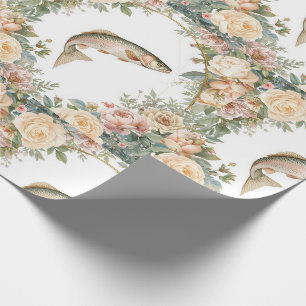 Angelrute an dich zum Angeln Hochzeit Geschenkpapier
