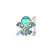 Angelrute Aufkleber (Vorderseite)