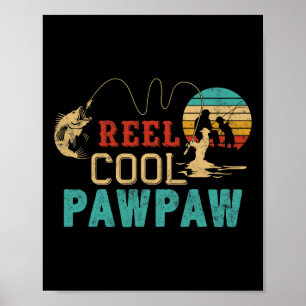 Angelrute Cool Pawpaw Vatertagsgeschenk Fischer Poster