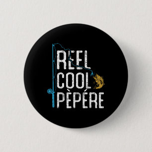 Angelrute Cool Pepere Vatertag Geschenk Fischer Button
