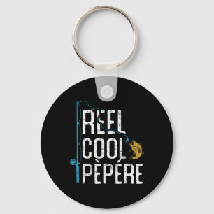 Angelrute Cool Pepere Vatertag Geschenk Fischer Schlüsselanhänger