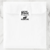 Angelrute Runder Aufkleber (Tasche)