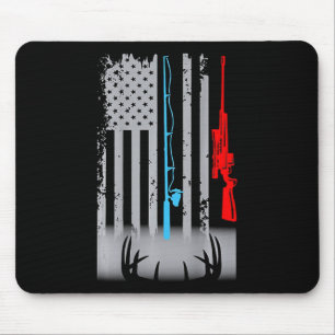 Angelrute Schrotflinte Hirschflagge (auf der Rücks Mousepad
