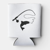 Angelrute und Fische Dosenkühler (Vorderseite)