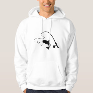 Angelrute und Fische, Fischerei Hoodie