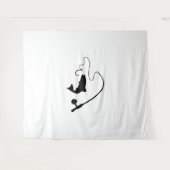 Angelrute und Fische, Fischerei Wandteppich (Vorderseite (Horizontal))