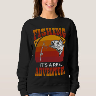 Angelruten-Abenteuer-Sonnenuntergangs-Design Sweatshirt