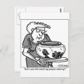 Angelruten durch Beobachtung der Menschen Postkarte (Vorne/Hinten)