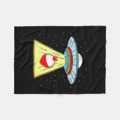 Angelrutscher UFO-Entführung Fleecedecke (Vorderseite (Horizontal))