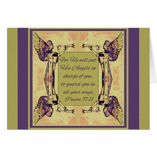 Angels an der Macht, lila Goldkarte Parakaleo (Vorderseite (Horizontal))