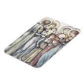Angels and Children von Sir Edward Burne-Jones Magnet (Linke Seite)