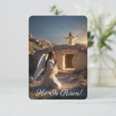  Angels Announcing Resurrection Image  Greetings Karte (Stehend Vorderseite)