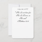  Angels Announcing Resurrection Image  Greetings Karte (Rückseite)