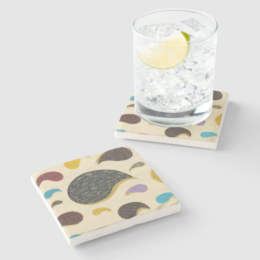 Angels Ascending - Marmorstein-Untersetzer Steinuntersetzer (Seitenansicht)