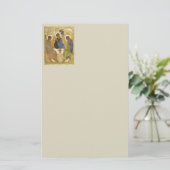 Angels at Mamre Trinity Stationery Briefpapier (Stehend Vorderseite)