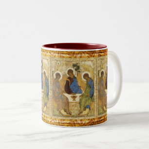 Angels At Mamre Trinity Zweifarbige Tasse