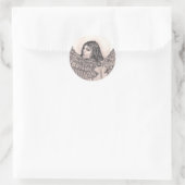 "Angels Attention"-Aufkleber/Umschlag Aufkleber (Tasche)