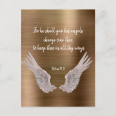 Angels Bible Verse Postkarte (Vorderseite)