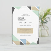 Angels Birthday Party Einladung (Stehend Vorderseite)