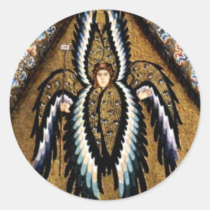 Angels by Meister Von Cefalã¹ (beste Qualität) Runder Aufkleber